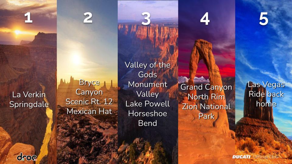 Scenic views from the ADV Tour to Grand Canyon featuring Bryce Canyon and Grand Canyon landscapes