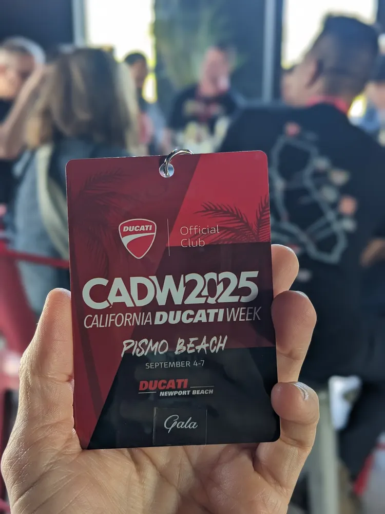 CADW 2025 CALIFORNIA DUCATI WEEK / PISMO BEACH / SEPTEMBER 4-7 / DUCATI NEWPORT BEACH / Gala