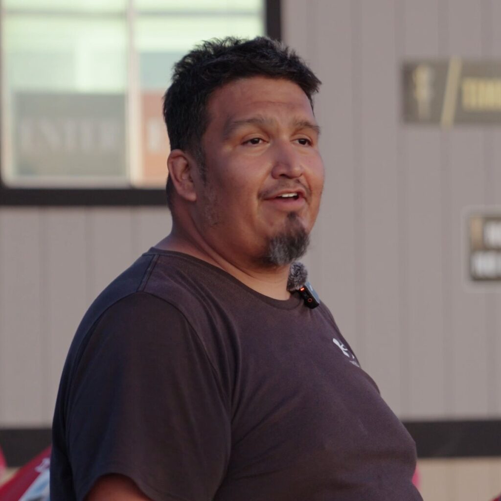 DROC member Patrick Pallan in the Chuckwalla paddock, filmed for Voices of the Track
