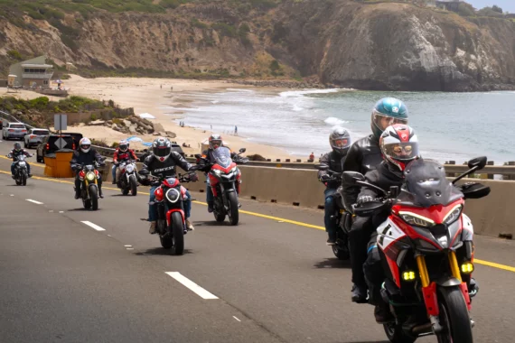 DROC Rules of Conduct 2 DROC riders on Pacific Coast Highway