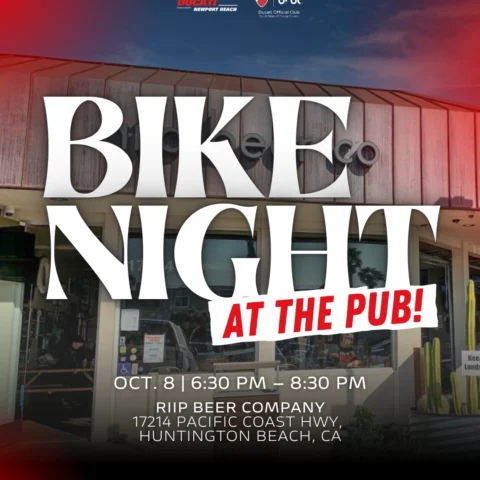 Join DROC at RIIP Brewing Company in Huntington Beach Oct 8th at 6:30 PM! Bring your bike, bring your crew, bring the en…