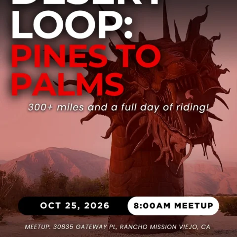 Sunday plans? How about: 314 miles of pines, palms, and desert 🔥 The Desert Loop is tomorrow. Ortega Highway, Pines to P…