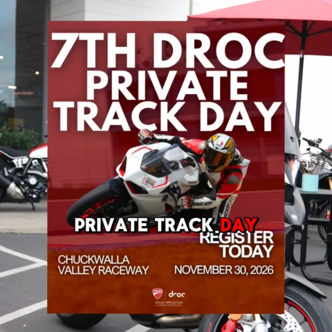 Registration is OPEN for DROC's 7th Private Track Day 🔥 November 30 at Chuckwalla. Limited to ~60 riders. A/B/C format.…