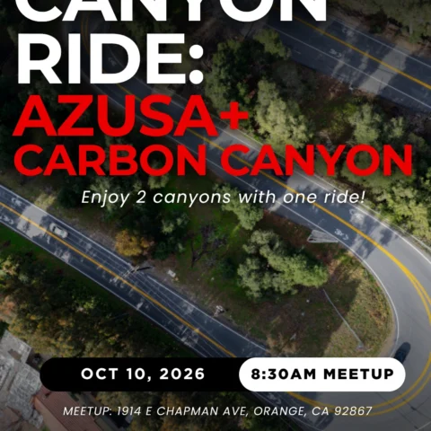 Two canyons, one ride 🔥 Saturday, October 10. DROC’s taking Carbon Canyon and Azusa. 63 miles of twisty roads, good crew…
